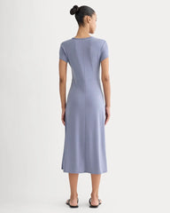 Midi Tee Dress in Butterknit | Blue Dusk