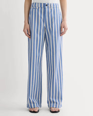 The Wide-Leg Chino | Dutch Blue / Natural