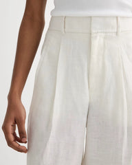 The Linen Way-High® Drape Pant | Natural Chambray