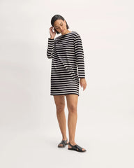 The Mariner Dress | Black / Bone