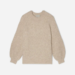 The SuperFuzz Alpaca Oversized Crew | Light Oat