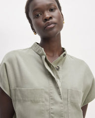 The TENCEL™ Easy Workwear Dress | Sage Green