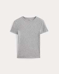 Tissue Short-Sleeve Crew | Heathered Grey