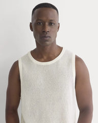 Textured Knit Tank | Bone
