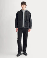 Denim Shacket | Washed Black
