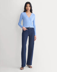 The Cardigan in Ultrasoft Merino | Open Air Blue