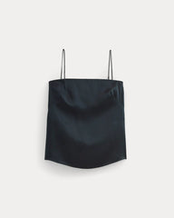 Thin Strap Cami in Silk Charmeuse | Navy