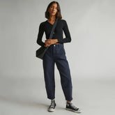 The Utility Barrel Pant | Navy | Regular