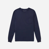 The Organic Cotton Long-Sleeve Pocket Tee | Deep Navy