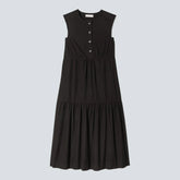The Tiered Midi Dress | Black
