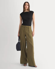 Boat-Neck Ribbed Knit | Black