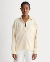 The Boxy Overshirt in Buttersoft | Parchment