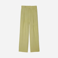 The Linen Way-High® Drape Pant | Leek