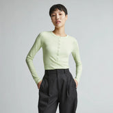 The Luxe Rib Henley | Seafoam Green