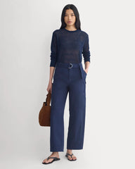 The Air Alpaca™ Relaxed Crew Top | Navy