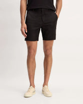 The 7" Linen Trouser Short | Black