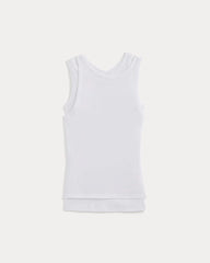 Tissue Layered Tank | White