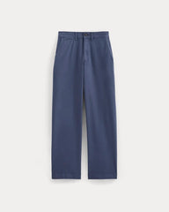 The Wide-Leg Chino | Deep Cobalt