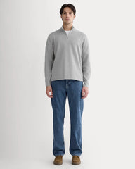 The No-Sweat Quarter-Zip | Heathered Grey