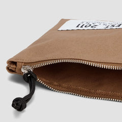 The Organic Canvas Pouch | Cappuccino