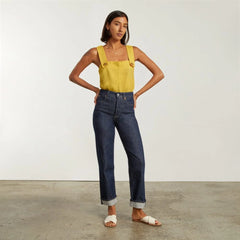 The Apron Linen Tank | Super Lemon