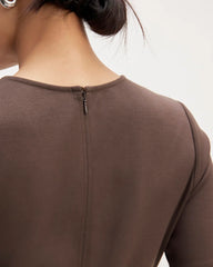 The Dream Short-Sleeve Dress | Earth Brown