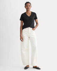 The Slim V-Neck Tee in Essential Cotton | Black