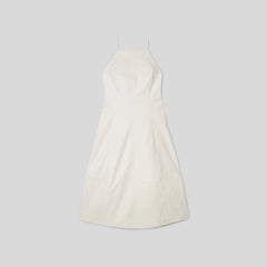 The Structured Cotton Bell Dress | Bone