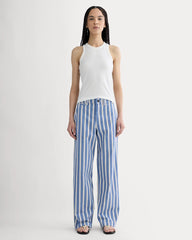 The Wide-Leg Chino | Dutch Blue / Natural