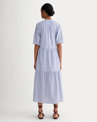 The Farmers Market Dress | Mazarine Blue / Optic White