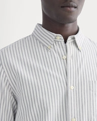 The Slim Oxford Shirt | Bone/Navy | Standard
