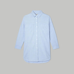 The Way Long Oxford Shirt | Light Blue