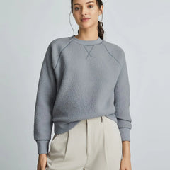 The ReNew Fleece Raglan Sweatshirt | Smoke