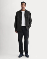Relaxed Knit Utility Shirt | Black