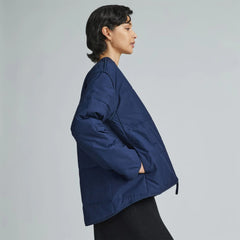 The Quilted Cotton Liner | Navy