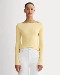 The Knit Boatneck Top | Banana Crepe