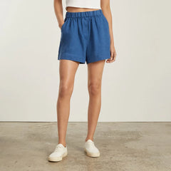 The Linen Boxer Short | Deep Blue
