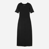 The Open Back Rib Dress | Black