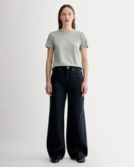 The Slim Crew in Essential Cotton | Heathered Grey
