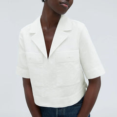 The Oxford Popover | White