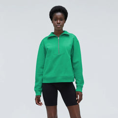The Track Half-Zip | Bright Jade