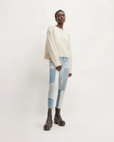 The ’90s Cheeky® Mended Jean | Patched Indigo | 26.5" Inseam