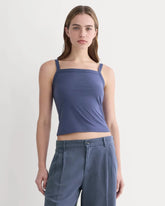 The Essential Square-Neck Tank | Deep Cobalt