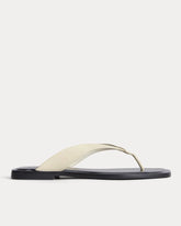 The Leather Flip Flop | Canvas