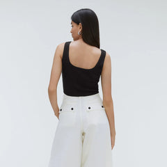 The Cotton-Merino Cami | Black