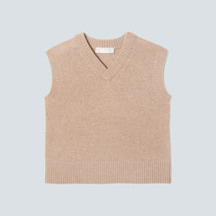 The Cashmere Vest | Light Camel