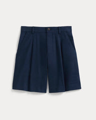 Tailored A-Line Short | Navy
