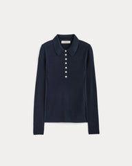 The Polo in Ultrasoft Merino | Navy