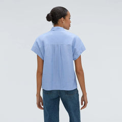The Short-Sleeve Box Shirt | Slate Blue