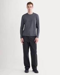 The Essential Organic Long-Sleeve Tee | Graphite